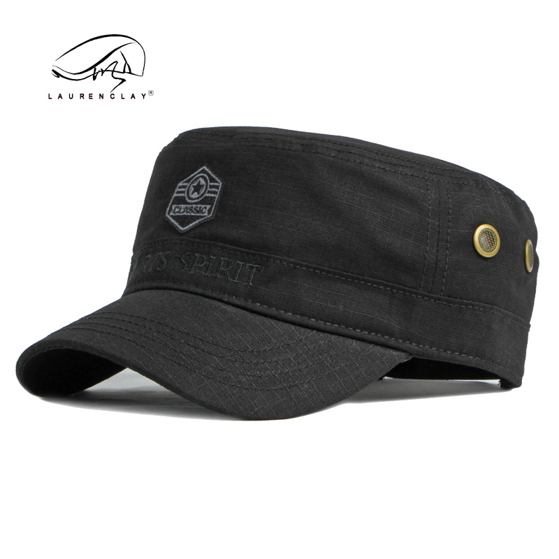 Primavera y Verano de algodón casquillo de pico de los hombres de estilo coreano de moda bordado sombrero de las mujeres de ocio al aire libre protección solar sombrero de sol sombrero de copa plana