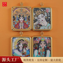 美飒唐卡手绘热贡扎基拉姆前世今生热贡唐卡手工高端吊坠嘎乌盒子