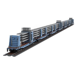 Cross-Border Moc-95942 Welding Track/Rail Car 4709 Particle Number Christmas Gift