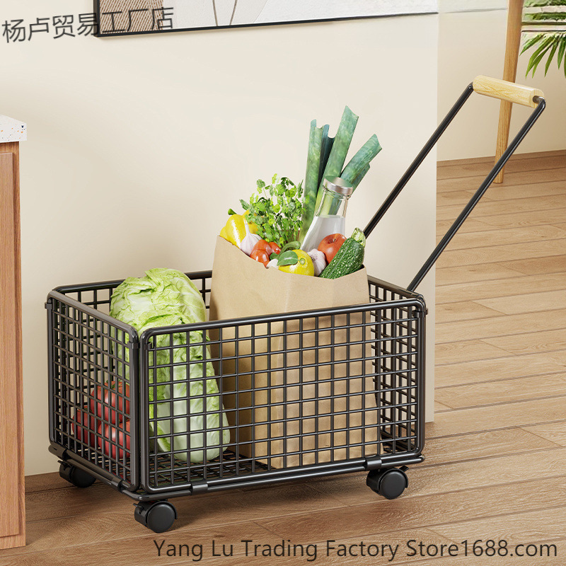 Grocery Shopping Cart, Portable Shopping Cart, Stair Climbing Trolley, Foldableing Lightweight Household Vegetable Trailer for the Elderly