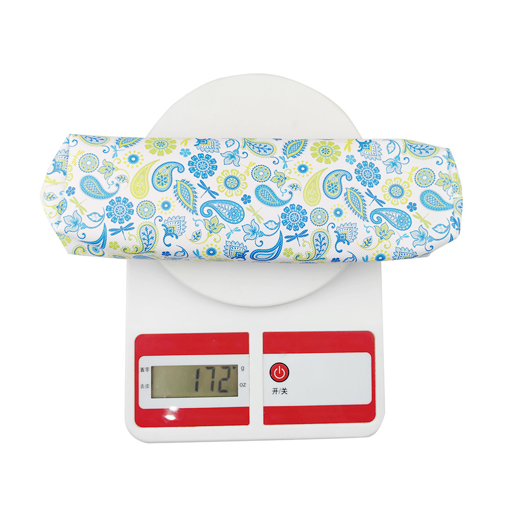 Herramientas de tejer transfronterizas TPR mango suave impresión crochet Flor de anacardo crochet conjunto de 9 piezas traje Pu bolsa