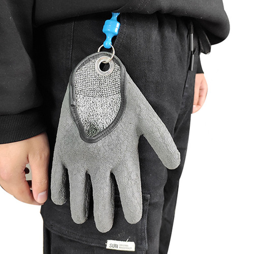 Fishing gloves are stab-proof, puncture-proof, anti-slip, labor protection, PE dipped gloves, anti-cut, outdoor fishing hand protection products