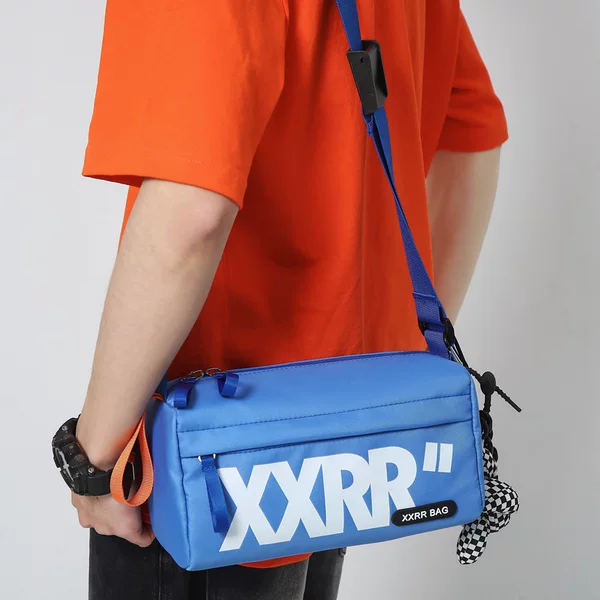 Crossbody Bag Men's ins Trendy Cool Hip-Hop Japanese Style Shoulder Bag Women's Casual Simple Student Satchel Street Sports Trendy Bag