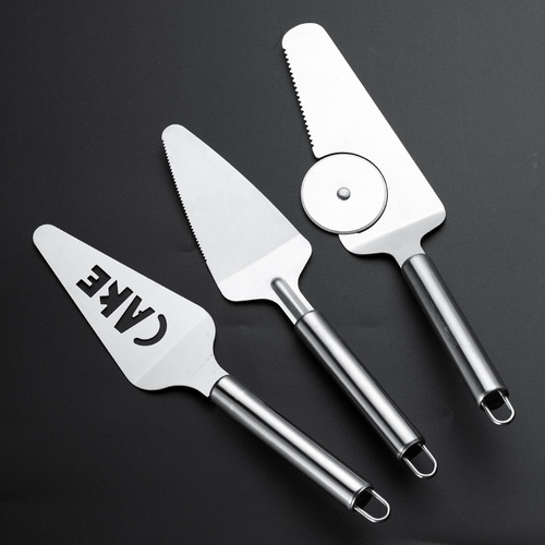 Stainless steel single-wheel pizza cutter, single-wheel pizza cutter, double-wheel pizza cutter, baking tools, cake spatula