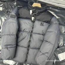 网红同款冬季雾霾灰棉服保暖情侣棉服男女面包服加厚刺绣