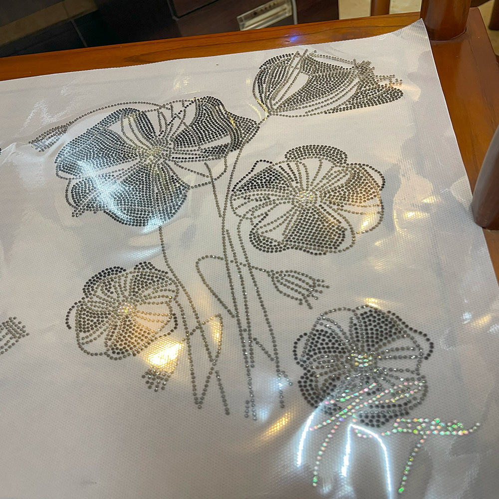 烫图烫钻定制logo欧美站跨境法式公主图案仿奥钻中东钻热压钻贴钻