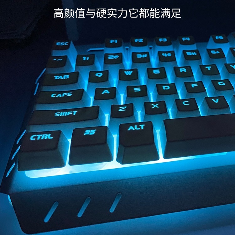 真机械手感键盘鼠标套装电竞游戏电脑垫无线键鼠三件套|undefined