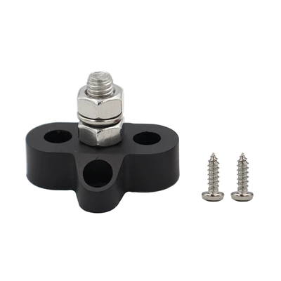 Post M6/M8 Connection Stud — Power supply, ignition system accessories - black-single-stud-m8