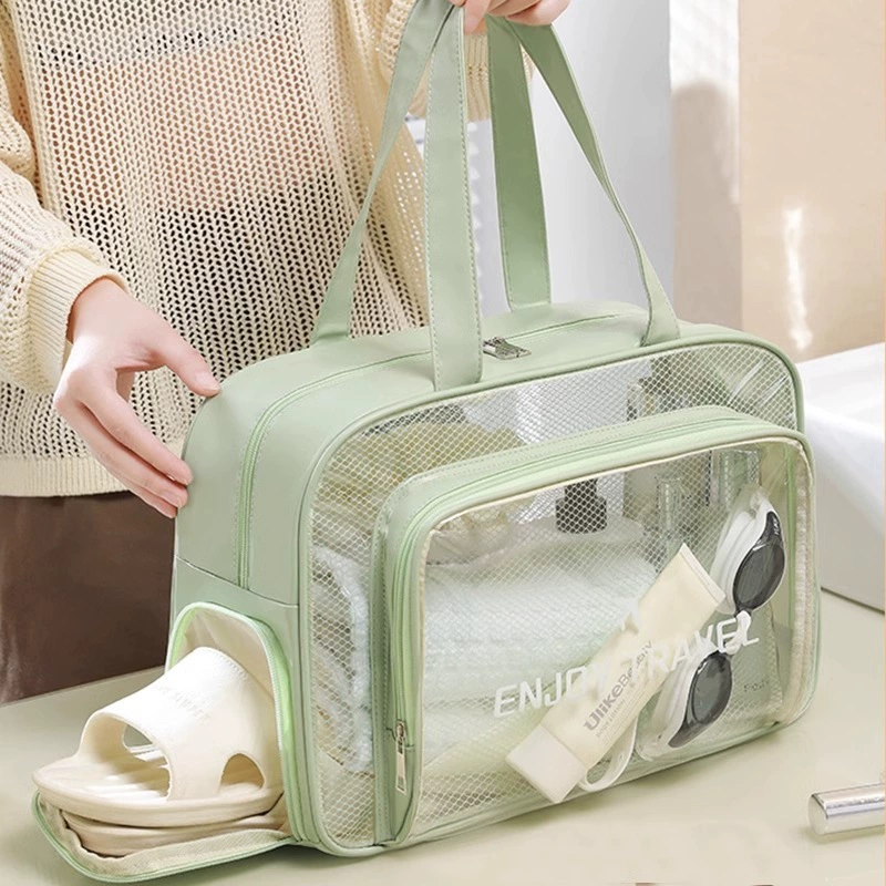 Сумка для ванны с разделением сухих и влажных вещей, сумка для туалетных принадлежностей, женская сумка для плавания большой вместимости, новая сумка для ванны 2024 года, водонепроницаемая