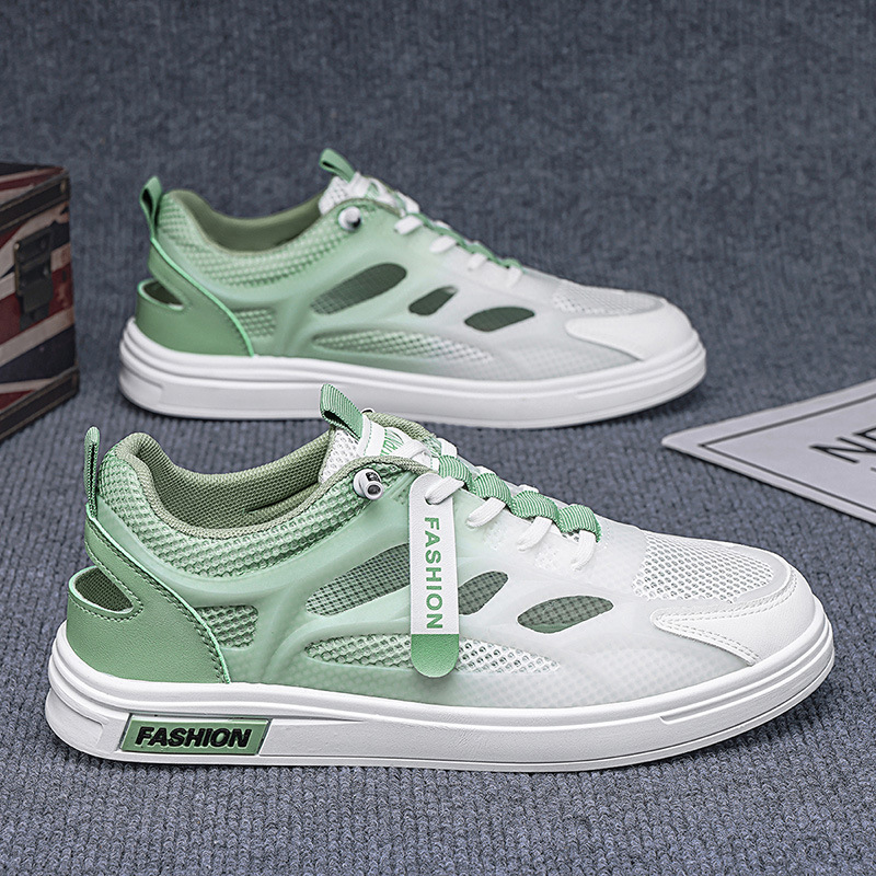 2026 zapatos de hombre de verano nuevos zapatos transpirables delgados de tendencia de zapatos de malla hueca de moda zapatos de skate casuales para hombres