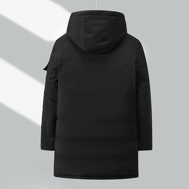 Gewatteerde winterjas heren met capuchon casual en warm model_voghion.com