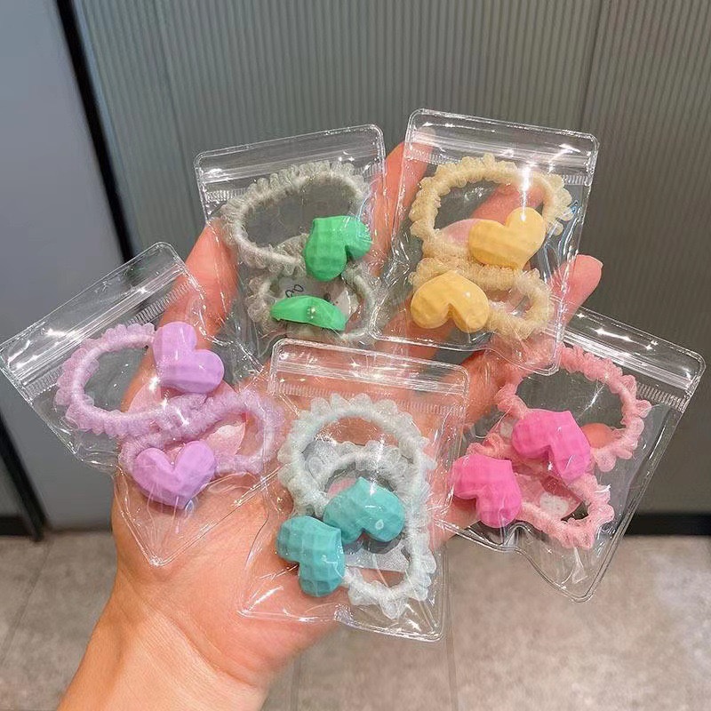 Banda de pelo de intestino delgado de dibujos animados para niños Coreano lindo lazo banda de goma para cabello Niñas bebé no duele cuerda de pelo tocado al por mayor