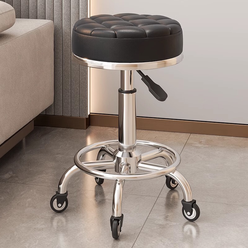 Beauty Stool Pulley Barber Shop Chair Beauty Salon Special Large Work Stool Lift Swivel Chair Round Stool Hairdressing and Manicure Chair Beauty Stool Pulley Barber Shop Chair Beauty Salon Special Large Work Stool Lift Swivel Chair Round Stool Hairdressing and Manicure Chair