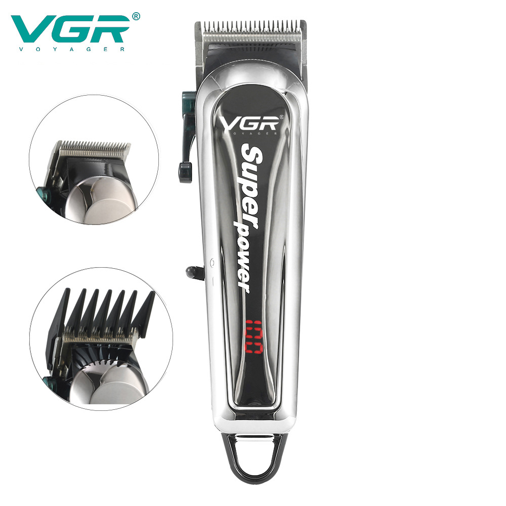 Cortapelos eléctrico VGR060, aparato de cuidado personal para uso doméstico con peine limitador._voghion.com