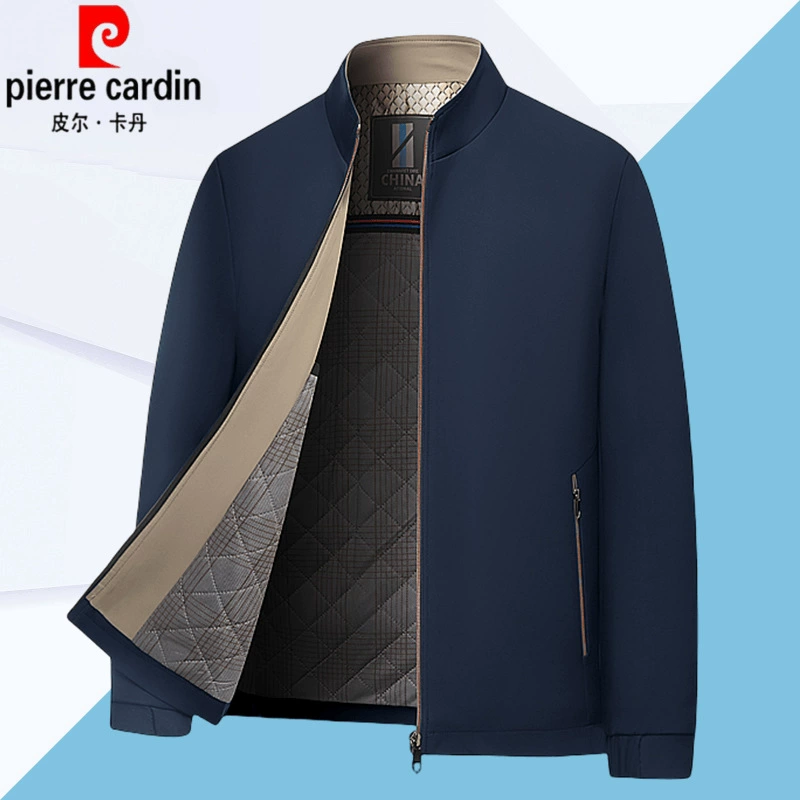 Pilkatan осенний и зимний хлопок утолщенные мужские куртки повседневный стоячий воротник куртка среднего возраста куртка топ