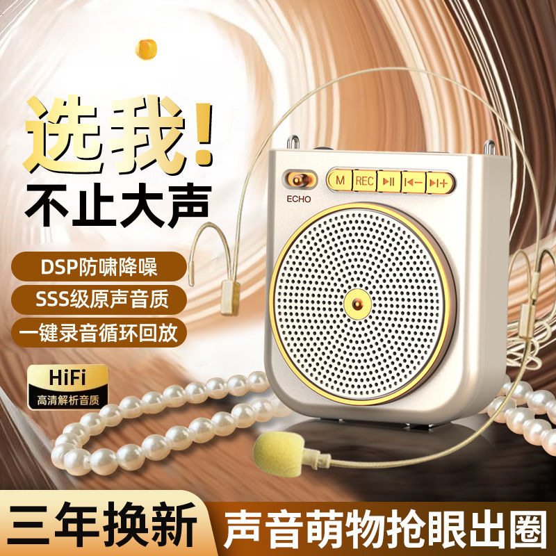 El maestro recomienda un altavoz pequeño, un megáfono de alto volumen dedicado al maestro