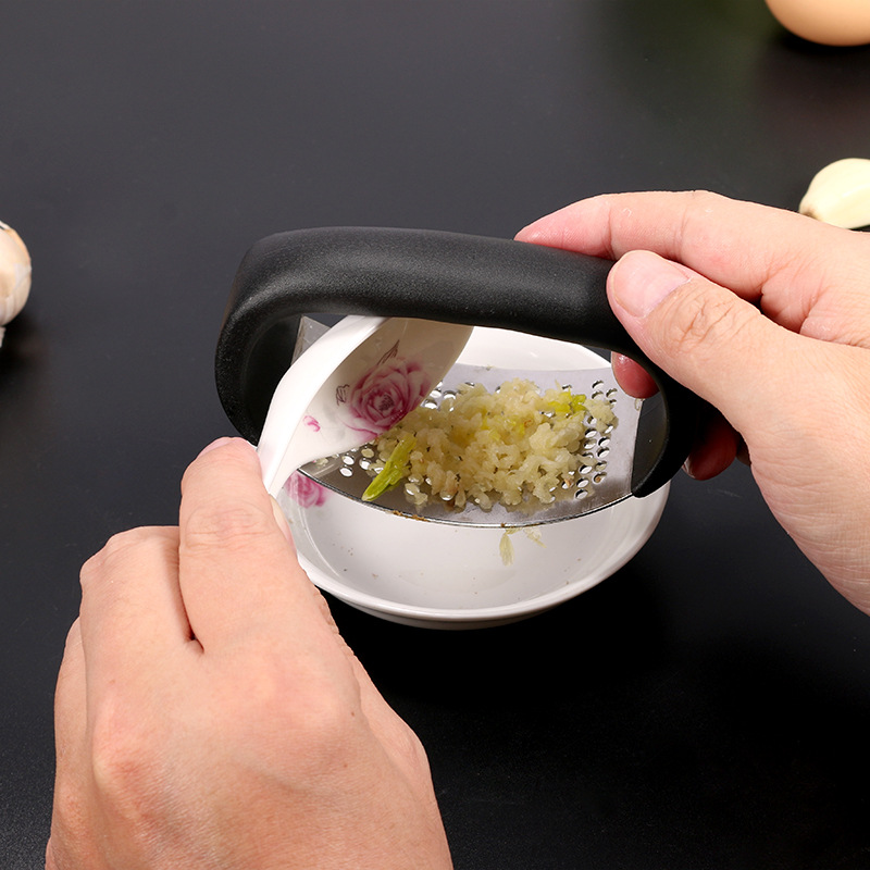 Prensa de ajo de acero inoxidable manual de prensa de ajo cocina multifuncional hogar prensa de ajo herramienta de prensa de ajo