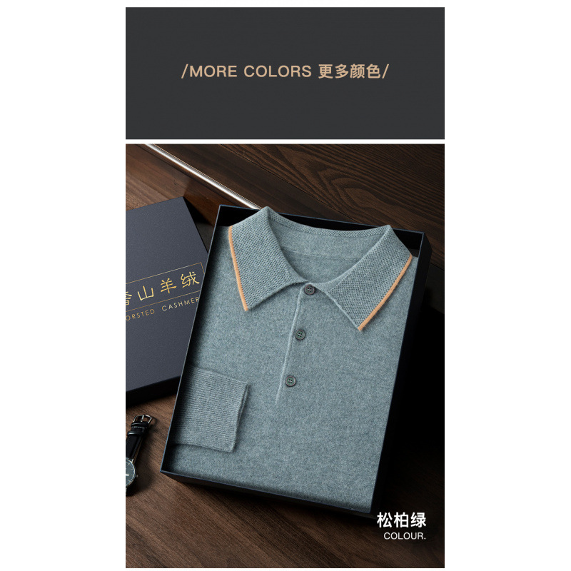 Cashmere knitted demi-season sweater