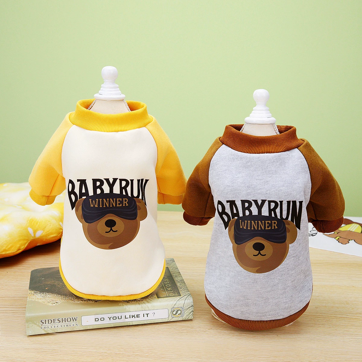 Собака Одежда Домашнее Животное Свитер Ноги Любимчика Собака Одежда Осень и зима Новый 23 Медведь Чемпион Свитер