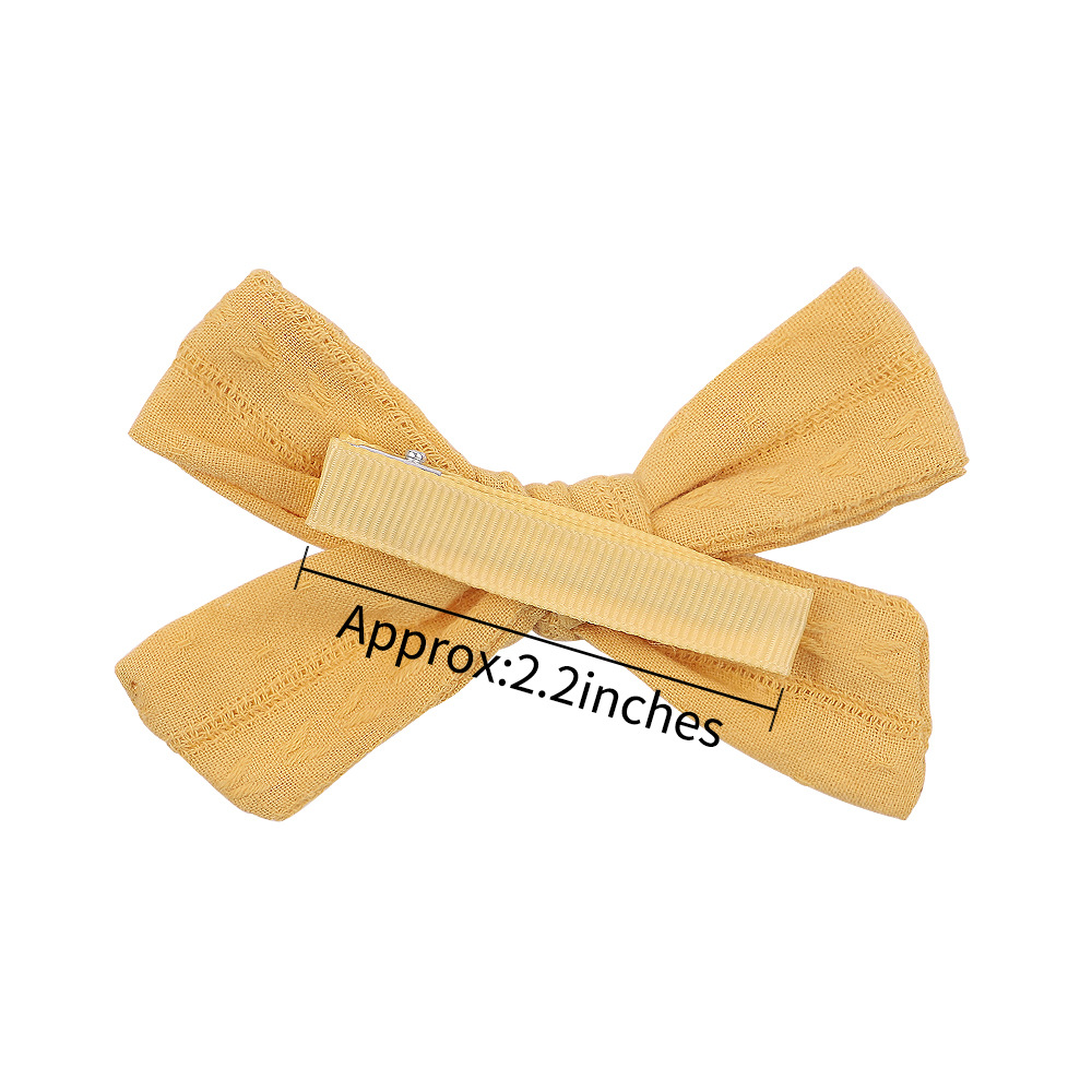 Korean Wrinkle Cloth Bow Hairpin Student Baby Hair Accessories Wholesale display picture 3