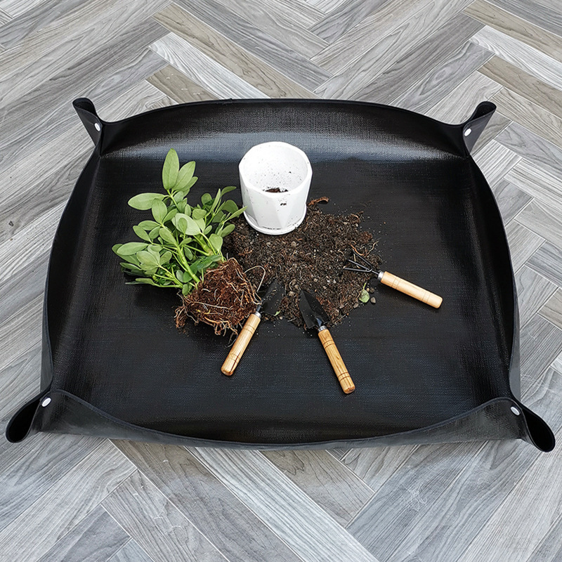 Fábrica personalizada de plantas verdes multiculculentes almohadilla de operación de plantación negra estera de suelo de intercambio impermeable de espesor estera de jardinería doméstica image 3