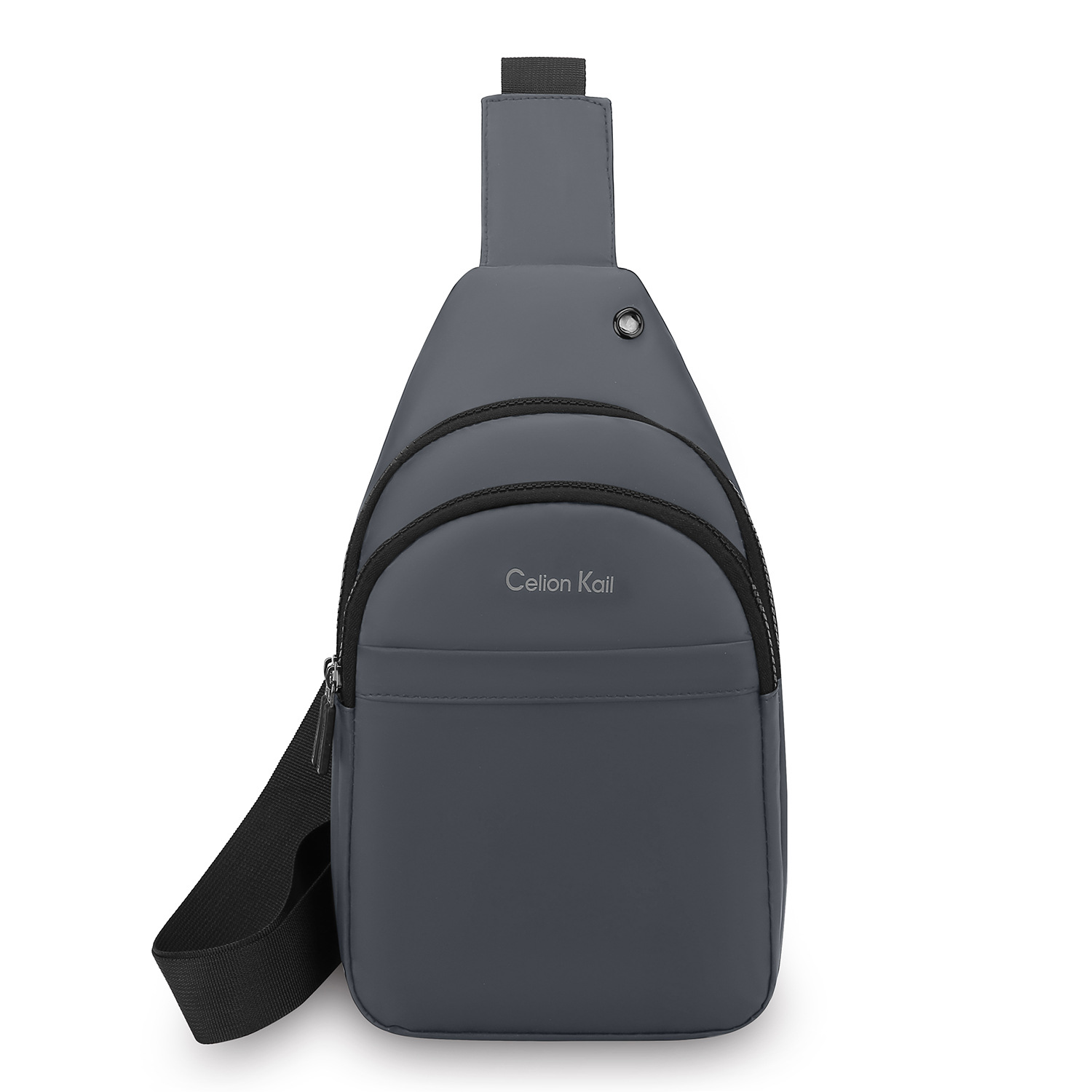 2025 primavera nuevo estilo pu hombre impermeable mini bolso de pecho moda casual simple bolso de teléfono móvil bolso de mensajero de hombro