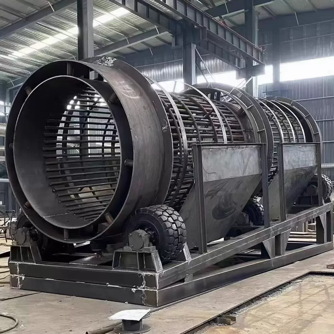 小型无轴滚筒筛 大型化工粉料泥浆圆筒筛 石机筛沙草锯末垃圾筛分