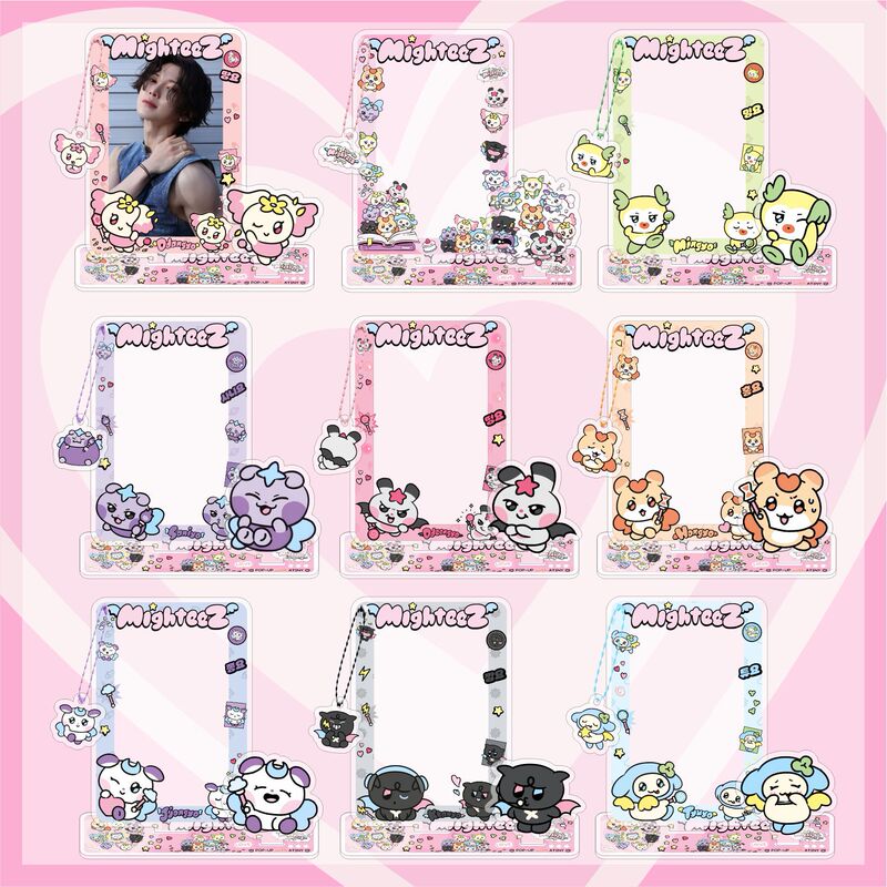 Mighteez Cartoon Flash Card Photo Frame Stand Idol Photo Card Storage Pendant Accessories Celebrity Merchandise