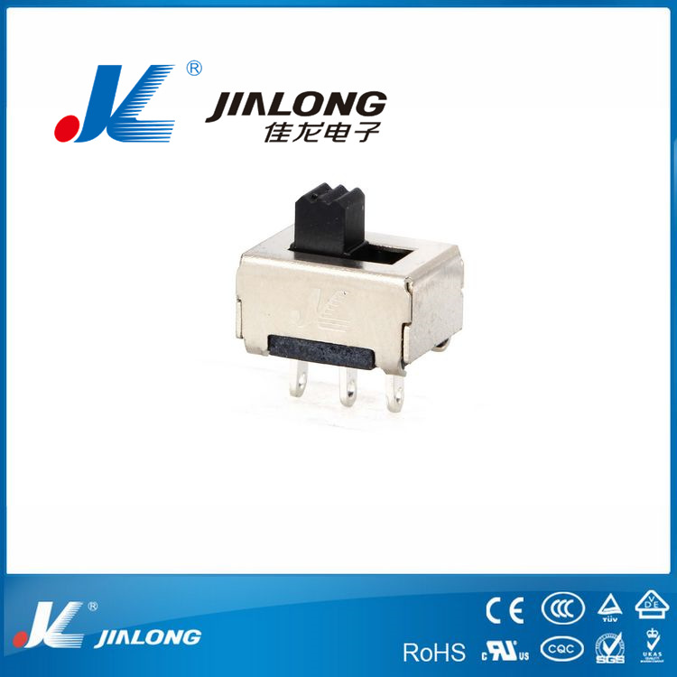 佳龙电子SS拨动开关SS-12E05立式滑动开关微型电源开关大电流拨动