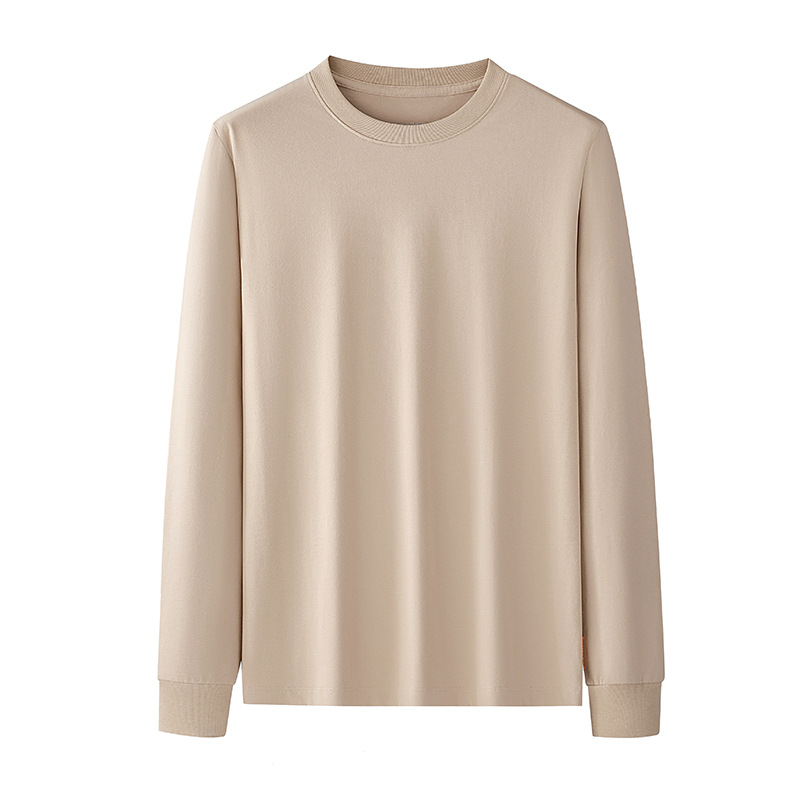 [Algodón suave de agua] Camiseta de manga larga para hombre de nuevo estilo, pijamas de algodón para primavera y verano, deportes y ocio, hogar de manga larga