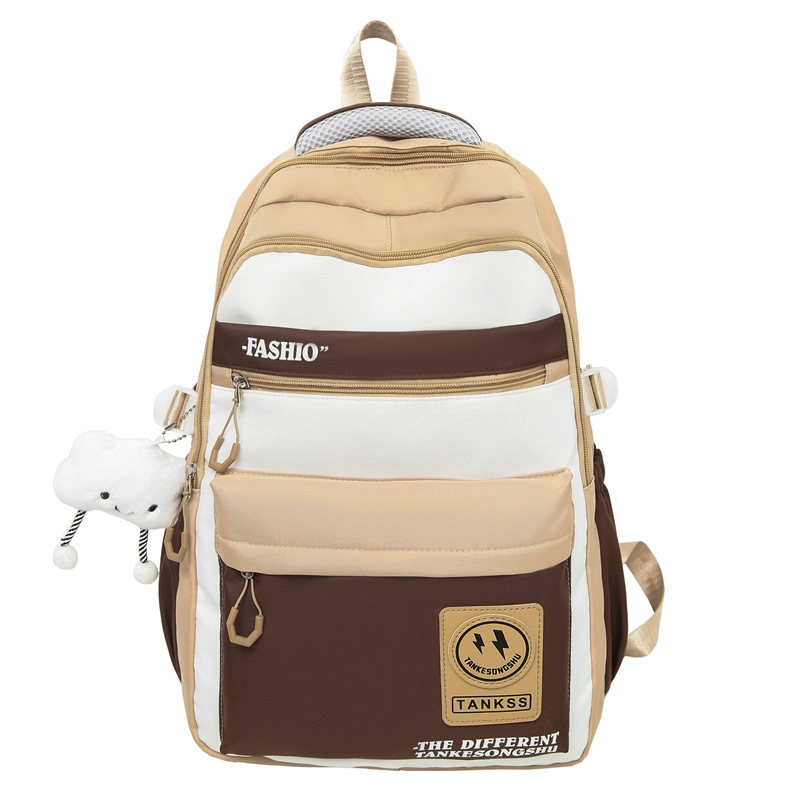 Mochila escolar para hombres, nuevos estudiantes de secundaria, estudiantes de secundaria, reducción de carga de gran capacidad, mochila ligera, mochila simple y de alta calidad para hombres