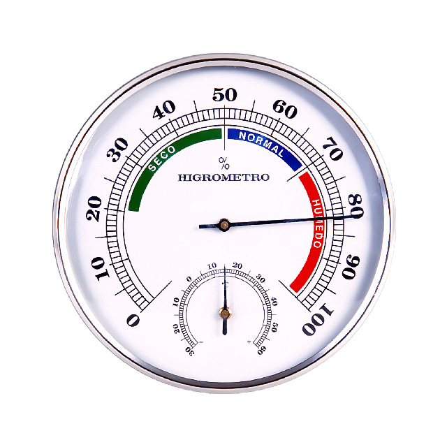 高精准度迷你便携式易读取刻度双金属温度计