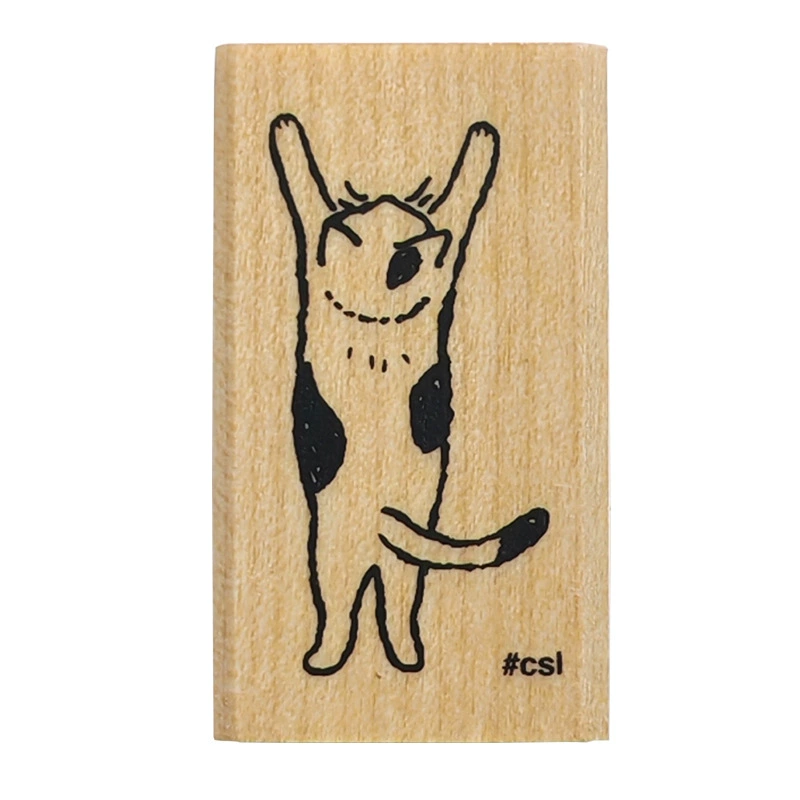 [【新品】日本KODOMO NOKAO木头印章创意手账章N I LOVE STAMP1533]