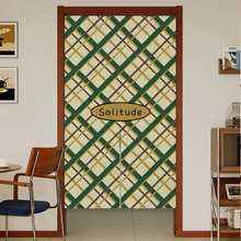 复古高级感客厅隐私遮挡半帘创意中古免打孔磁吸卫生间遮挡隔断帘