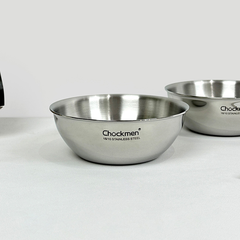 Chockmen Zhuo Deming 18 / 10 acero inoxidable grueso de boca profunda plato de salsa de platos de hueso de salsa de platos de platos