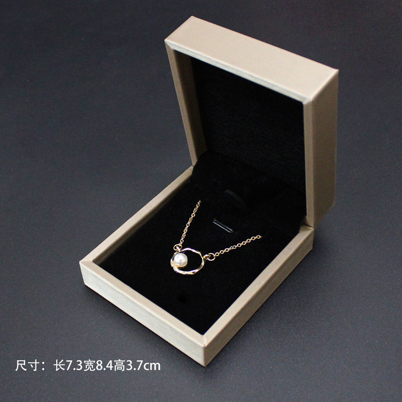 Wenjian cepillado pu caja de joyería de cuero caja de anillo de embalaje caja colgante pulsera collar caja de regalo fabricante