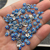 Jingtai Lan Baoye Dripping Oil Flower Perm Beads DIY Handmade Beads Platric Chain necklace clothing auxiliary materials