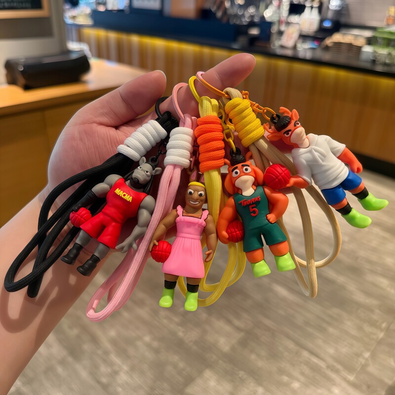 Cross-Border New Miracle Dream Team Keychain Anime Peripheral Figurines Doll Bag Charms Gifts Wholesale