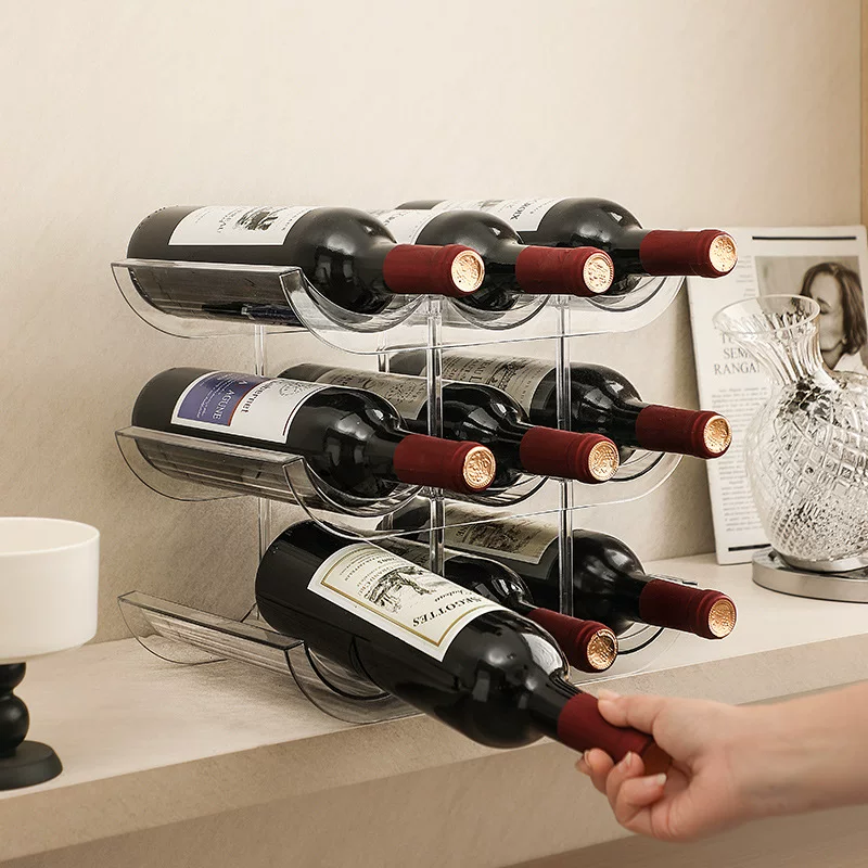 Household desktop can superimposed dustproof and insulation cup storage shelf refrigerators, wine shelves, beer drinks and wine racks