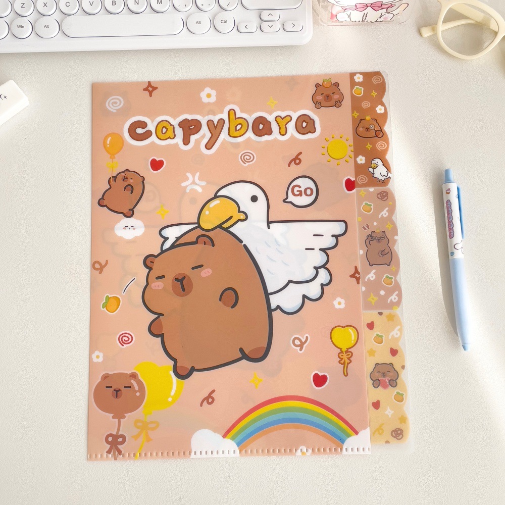 学生の中学生専用の答案用紙の収納袋の多層のファイルの答案用紙の整理の告知の回条の改ページの収納帳