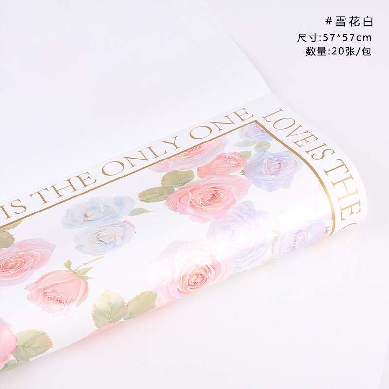 Nuevo embalaje de regalos del día de la diosa papel perla neón rosa flor embalaje de flores papel impermeable ramo embalaje al por mayor image 10