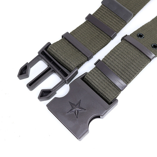 Woven outer belt student military training belt training belt canvas braided outer belt tactical belt for men and women