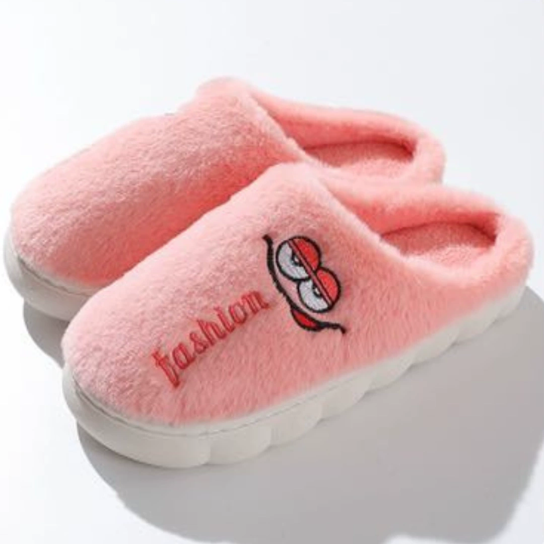 Хлопчатобумажные тапочки мультфильм легкий зимний теплый толстый дно пара тапочки внутренние нескользящие туфли для родов оптом