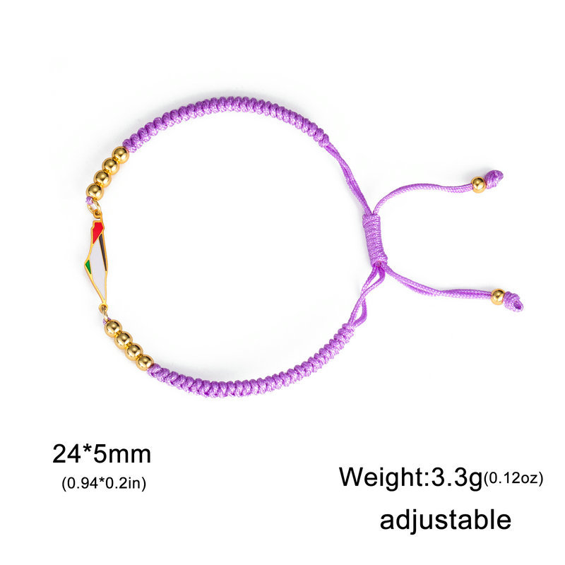 Purple golden beads