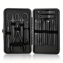 M 28931 Black 18 Piece Nail Clipper Set ��ɫָ�׼���װ