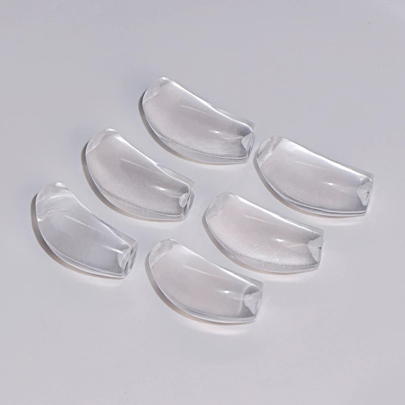 Natural white crystal curved tube DIY spacer beads, versatile bracelet, enhances complexion, near-pure body, high-grade bull nose carving piece
