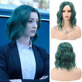 跨境货源 美剧天赋异禀cosplay洛娜北极星分缝化纤水波纹假发