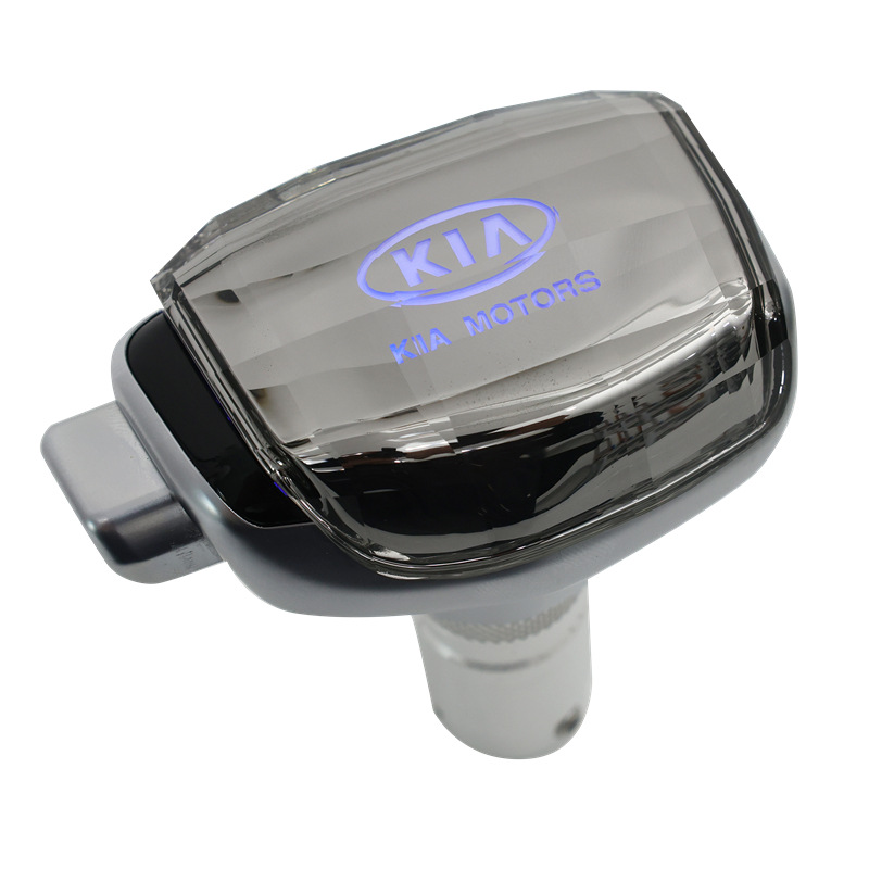 Cabeza de marchas de cristal adecuada para luces de gradiente modernas Kia automóviles modificados cabeza de palanca de cambio accesorios de bola de mano