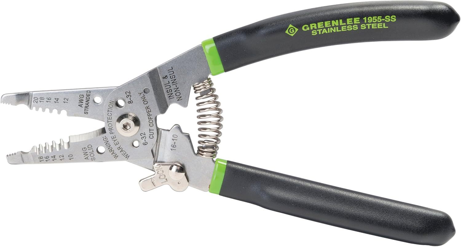 Greenlee 1955-SS Stainless Steel Wire Stripper for 10-18 AWG