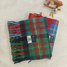 定制羊毛格子围巾东大门潮流大围巾保暖披肩加厚毛毛围脖优雅